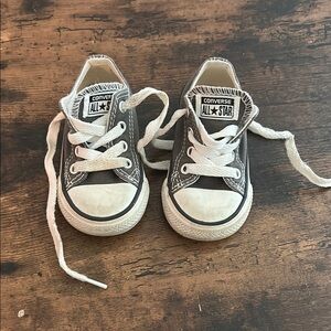 Baby Converse Black and White All Star Shoes